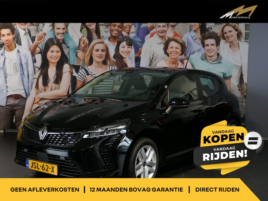 Renault Clio 1.6 E-Tech Full Hybrid 145 evolution - Occasion Lease vanaf €439 p/m - NIEUW! - Navi - Camera - Cruise