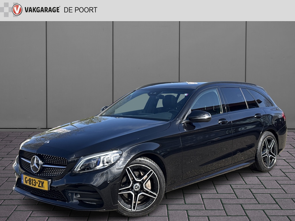 Mercedes-Benz C-klasse Estate 180 Business Solution AMG | NL-auto | BTW | Pano | Leder | Trekhaak | Sfeerverlichting