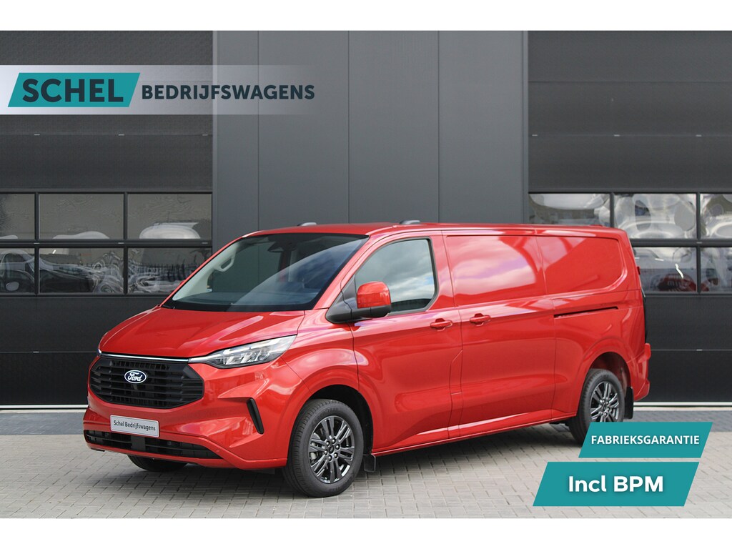 Ford Transit Custom 320 2.0 TDCI L2H1 Limited 170pk - 1+1 Stoelopstelling - 2x Schuifdeur - Adaptive Cruise - Verwarmd stuur - Blind spot - Navigatie - Camera - Draadloos laden - Rijklaar