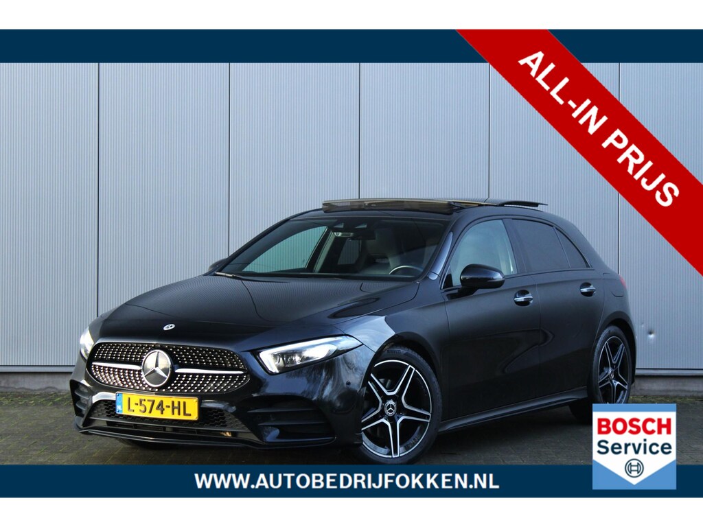 Mercedes-Benz A-klasse 180 Business Solution AMG | NAP! | Widescreen | Night Package | Panorama dak | Navigatie | Camera