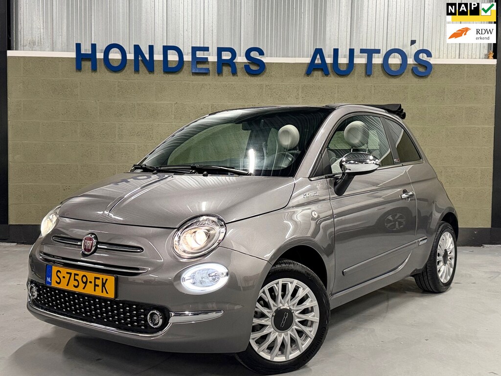 Fiat 500C 1.0 Hybrid Dolcevita I CARPLAY I ORIG.NL NAP I NAVI I PDC I CRUISE I HALF LEDER I 6 BAK I AIRCO I USB I MISTLAMP I