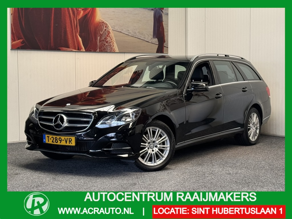 Mercedes-Benz E-klasse ESTATE 200 ELEGANCE AUTOMAAT HALF LEDER NAVIGATIE CRUISE CONTROL BLUETOOTH TELEFOON MEDIA VOORBEREIDING WEGKLAPBARE TREKHAAK ZEER MOOI !!