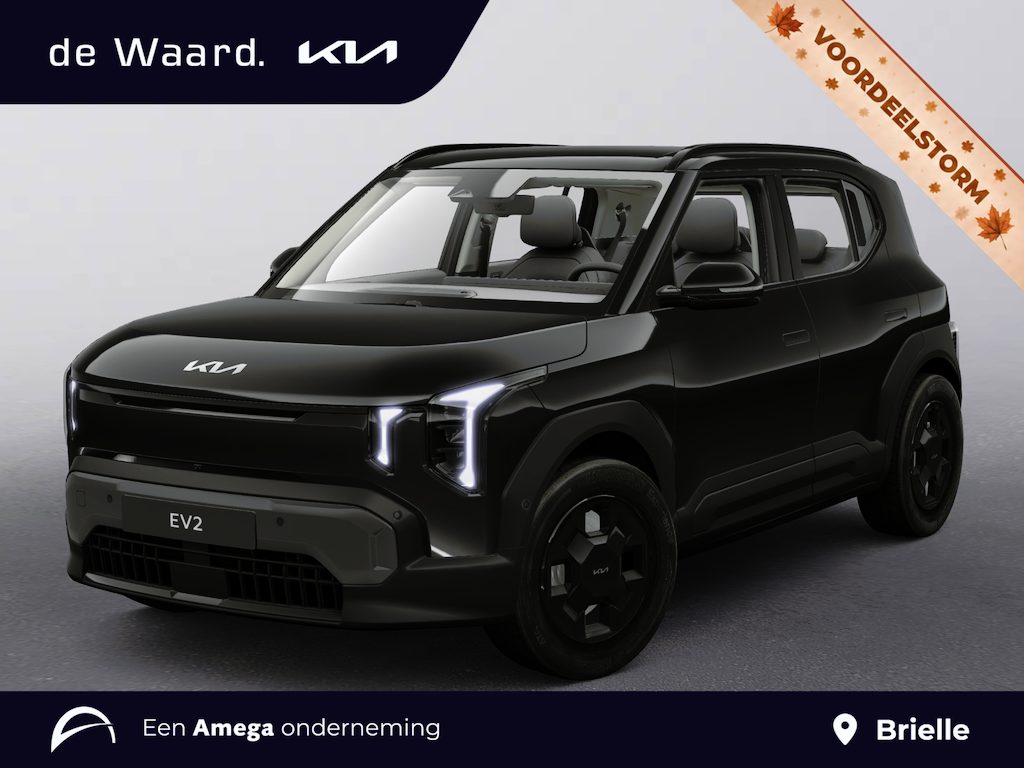 Kia EV2 Air 42.2kWh 147pk | DE WAARD VOORRAADACTIE* | 4-ZITS | NAVI | CLIMA | ADAPTIVE CRUISE | STOEL- EN STUURWIELVERW. | 16'' LM-VELGEN | LED | PARKEERSENSOREN V + A | CAMERA | DODEHOEKBEW. |