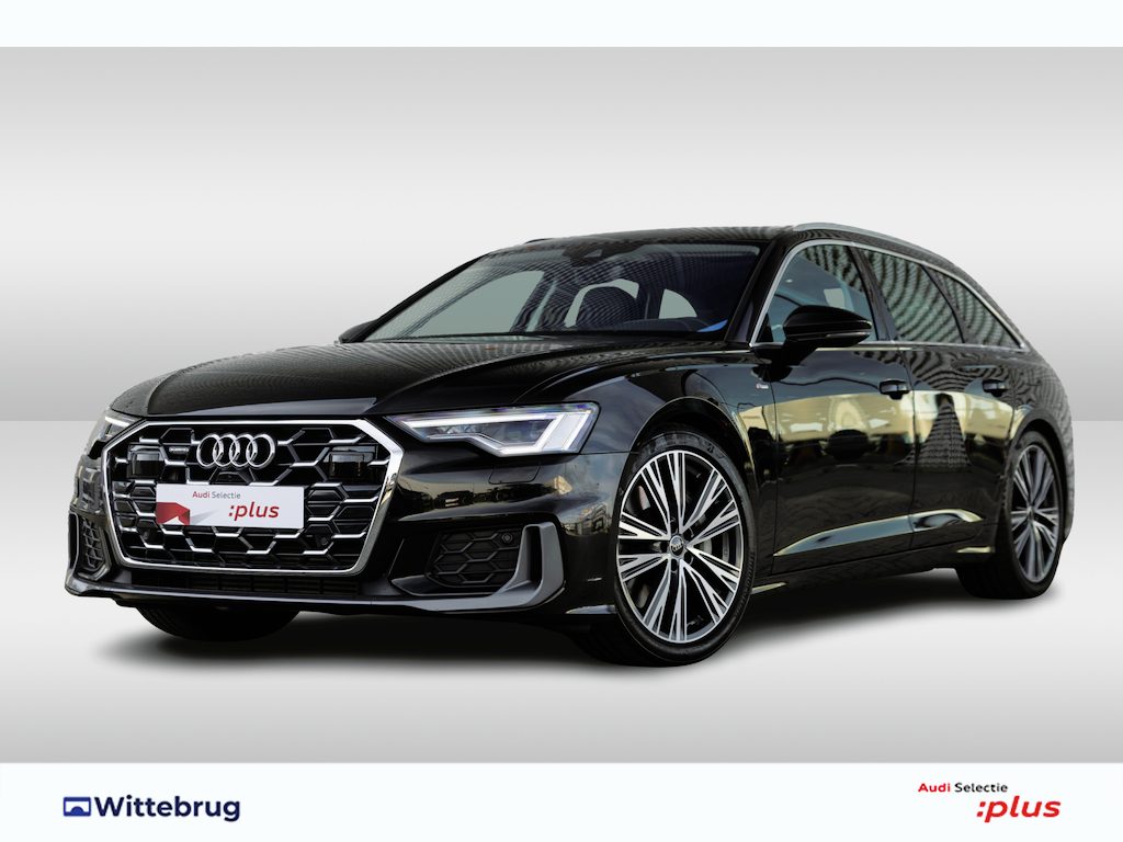 Audi A6 Avant 50 TFSI e 299PK quattro S Line exterieur | Panoramadak | Leder | Trekhaak | 360 Camera | 20 Inch | Fabrieksgarantie 09-2029 of 100.000 KM