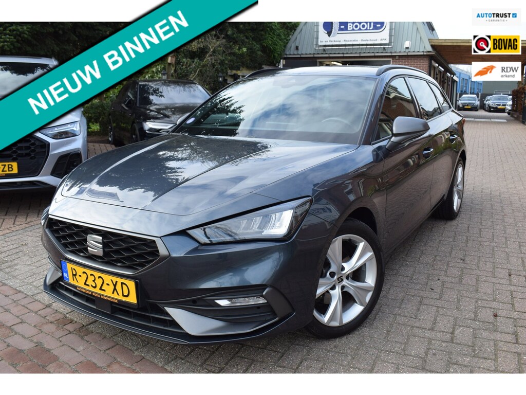 SEAT Leon Sportstourer 1.5 eTSI FR Business Intense AUTOM/ADAP CRUISE/NAVI/CARPLAY/CLIMA/CAMERA/PDC/KEYLESS/STOEL+STUURVERW