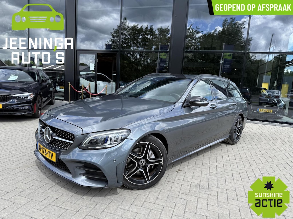 Mercedes-Benz C-klasse Estate 200 Business Solution AMG|Pano|Stoelverwarming|360Camera|ElekTrekhaak