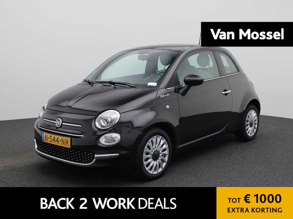 Fiat 500 1.0 Hybrid Dolcevita | Apple/Android Play | Cruise | DAB | Panorama Dak | PDC | 12 Maand BOVAG Garantie! |
