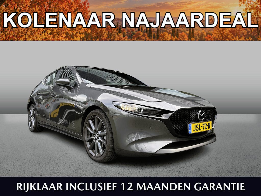 Mazda 3 2.5 automaat e-Sky-G 140pk Centre-line - Driver Assistance Pack | Kolenaar Najaardeal | Demo* | Navi | HUD | Keyless | Airco | CarPlay