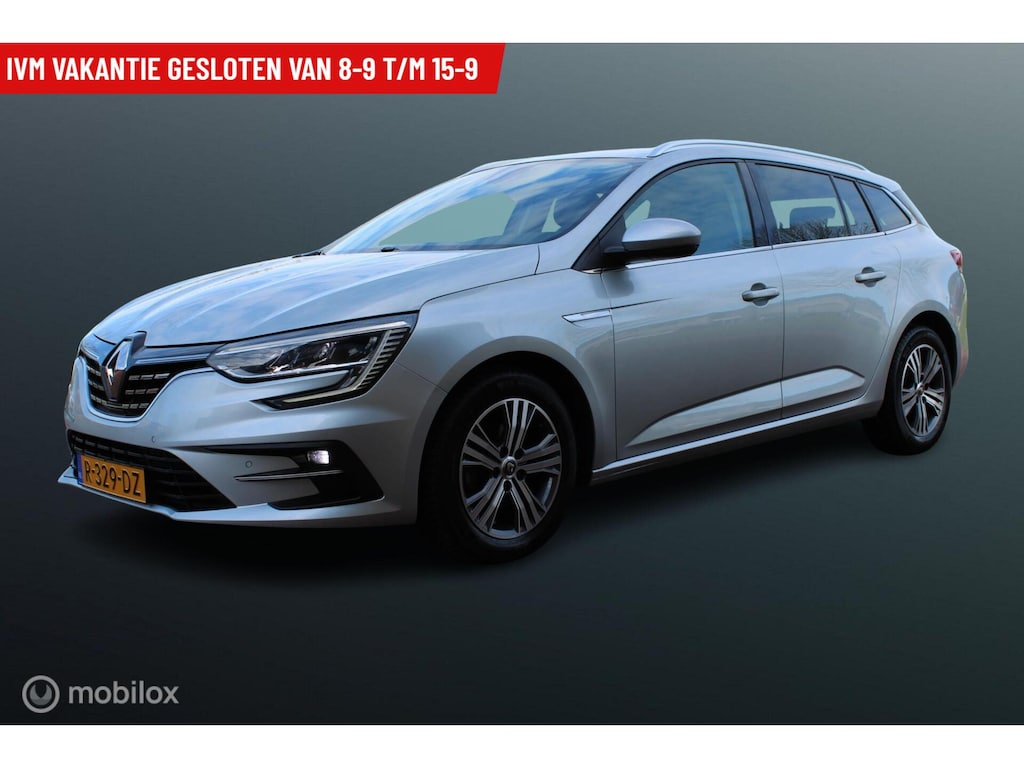 Renault Megane Estate 1.3 TCe Intens 140 pk, Pdc voor + achter, Full led, App connect, Clima, Navi, Cruise, Half leder, 16 inch Lmv.