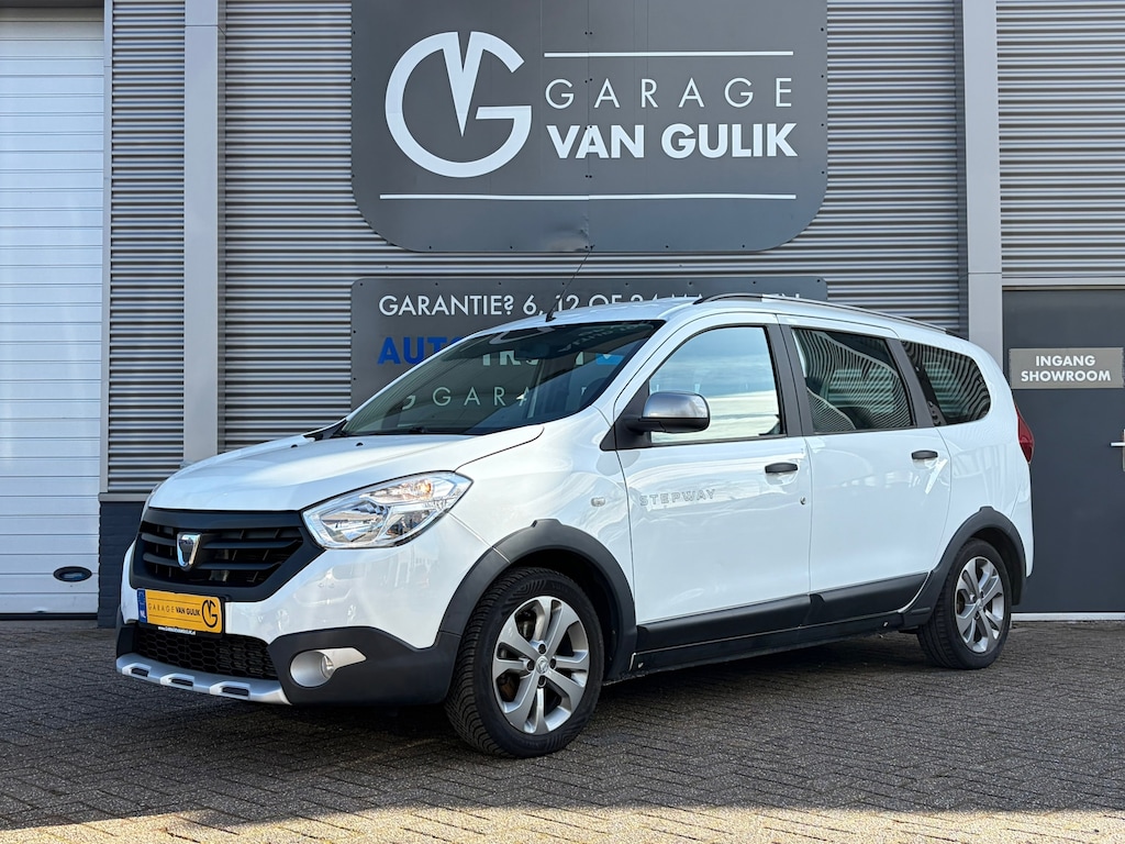 Dacia Lodgy 1.2 TCe Stepway 116PK 7Pers,Trekhaak,Navi,Airco,Cruise,Isofix,Bluetooth,Multi-Stuur,ElektrRamen+Spiegels,Lmv,Dakrail