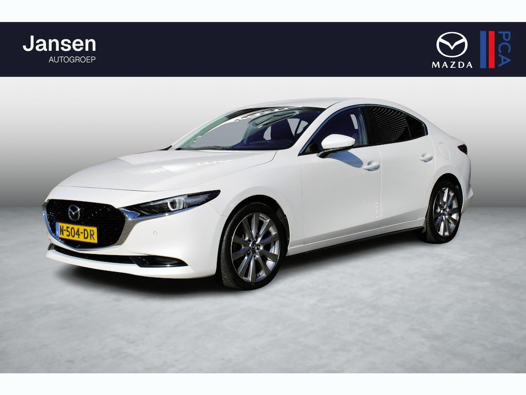 Mazda 3 2.0 e-SkyActiv-G 150 M Hybrid Sportive , Navi, Clima, Adap.Cruise, Stoel/Stuurverwarming, LMV 18 Inch, HUD, PDC, LKA,