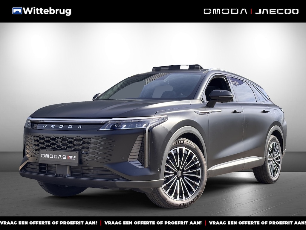 Omoda 9 SHS Premium Plug-In Hybride Automaat met 1100 km Range, Lederen bekleding, Elektrsiche stoelverstelling voor en achter