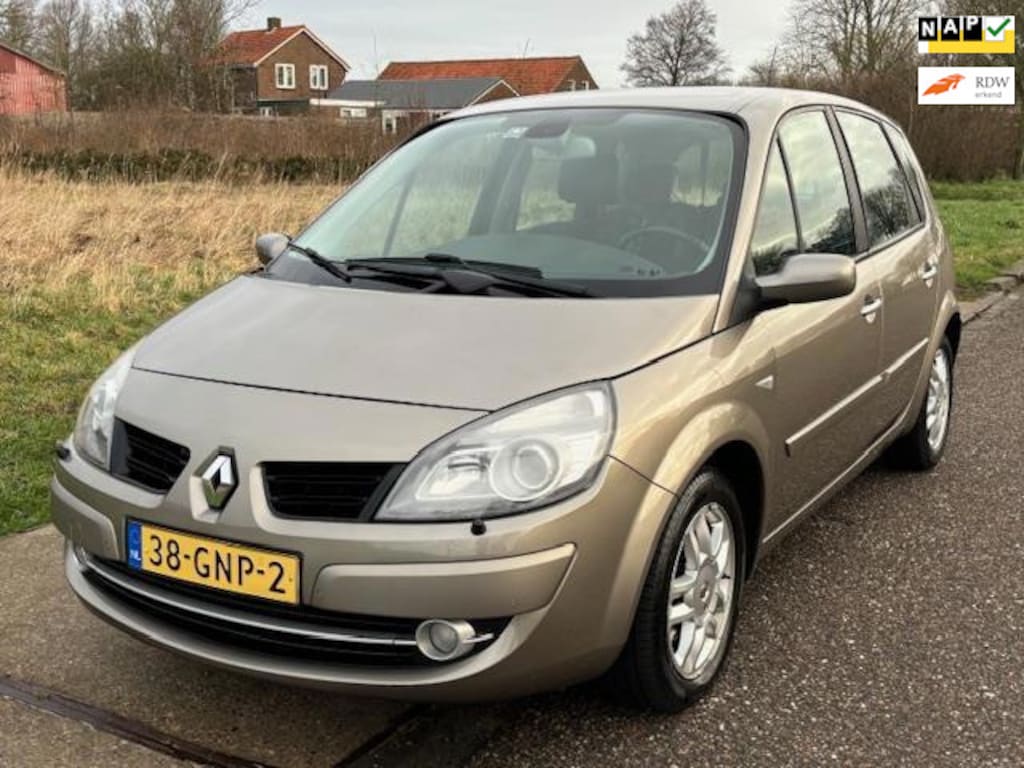 Renault Scenic 1.6-16V Tech Line Automaat ECC El. pakket Audio/CD PDC Navi Bi-Xenon Cruise LMV 16" Dealeronderhoud APK 16/02/2027