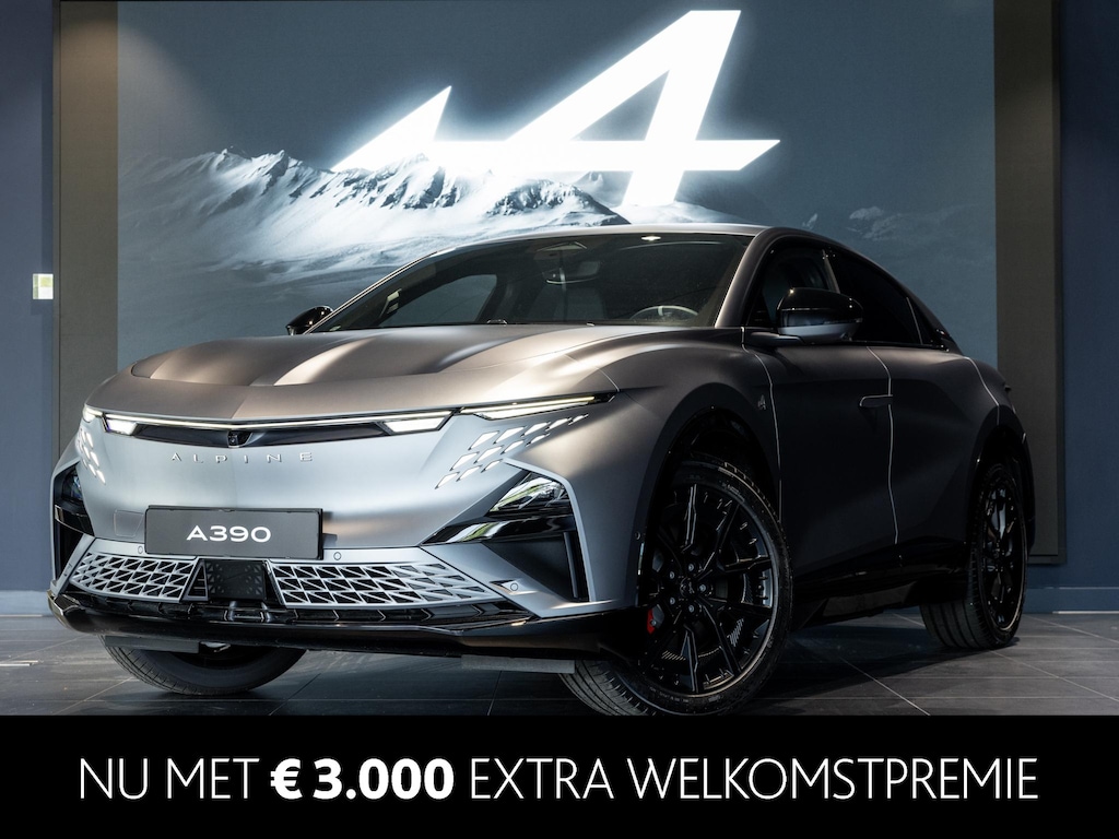 Alpine A390 GT | Gris Tonnerre mat | Pack Driving: Active Driver Assist, Emergency Brake Assist & Handsfree Parking | Devialet® XtremeSound audiosysteem | Decorpanelen dashboard en middenconsole in geweven carbon | Alpine sportstoelen met geperforeerd Alcantara®, elektrisch en verwarmd |