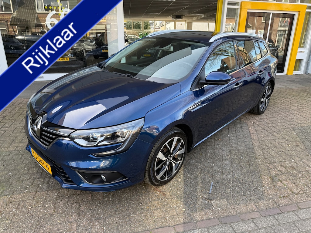 Renault Megane Estate 1.3 TCe Bose CAMERA TREKHAAK NAVIGATIE PARKEERHULP ECC LICHTM.VELGEN PARKEERSENSOREN
