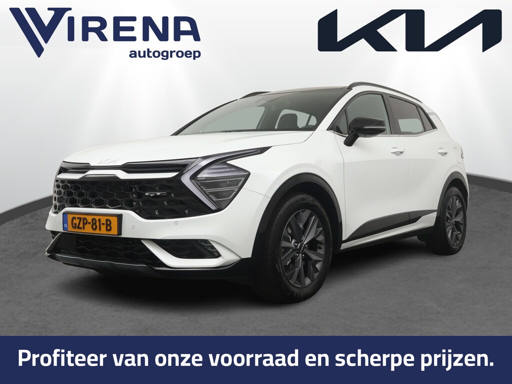 Kia Sportage 1.6 T-GDi Hybrid GT-Line - Schuif-/kanteldak - Stoel-/stuurwielverwarming - Adaptieve Cruise Control - Elektrische Stoelen - Fabrieksgarantie tot 02-2032