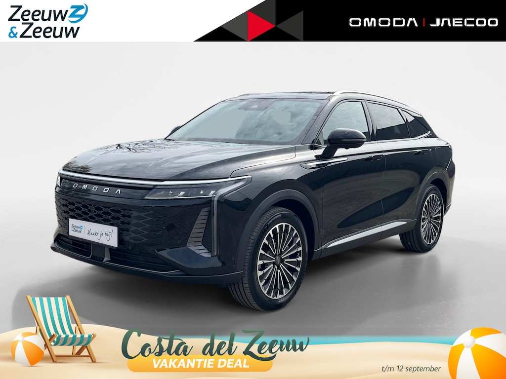 Omoda 9 1.5T-GDi SHS-P Premium 5p | Nieuw uit voorraad | 145 km elektrisch rijbereik | Stoelverwarming-/ventilatie | Panorama dak | Leder | 7 jaar Fabrieksgarantie