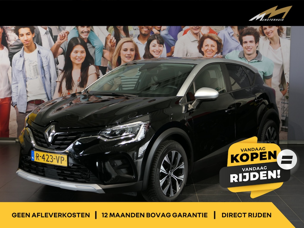 Renault Captur 1.0 TCe 90 evolution - Occasion Lease vanaf €404 p/m - Dealer onderhouden! - Camera - Sensor v+a - Clima - Regensensor