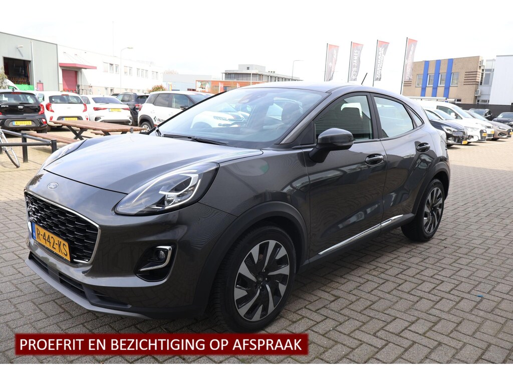 Ford Puma 1.0 Hybride Titanium 1e Eigenaar | Volledig Onderh | BTW | NAP | Navi | Carplay | Bots | Cruise | DAB | Full LED | Start/Stop | Hill-Hold | PDC