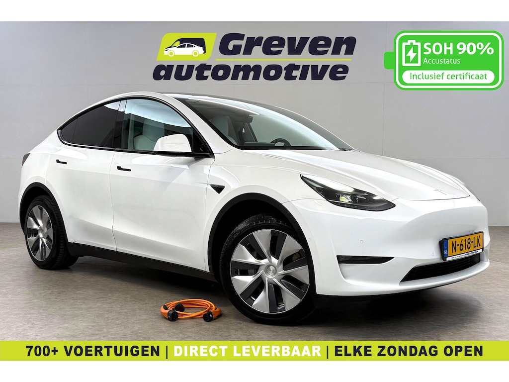 Tesla Model Y Long Range AWD 75 kWh | Snelladen | Autopilot | SOH 90% | Camera | Memory | Pano | Stoel/Stuurverw.