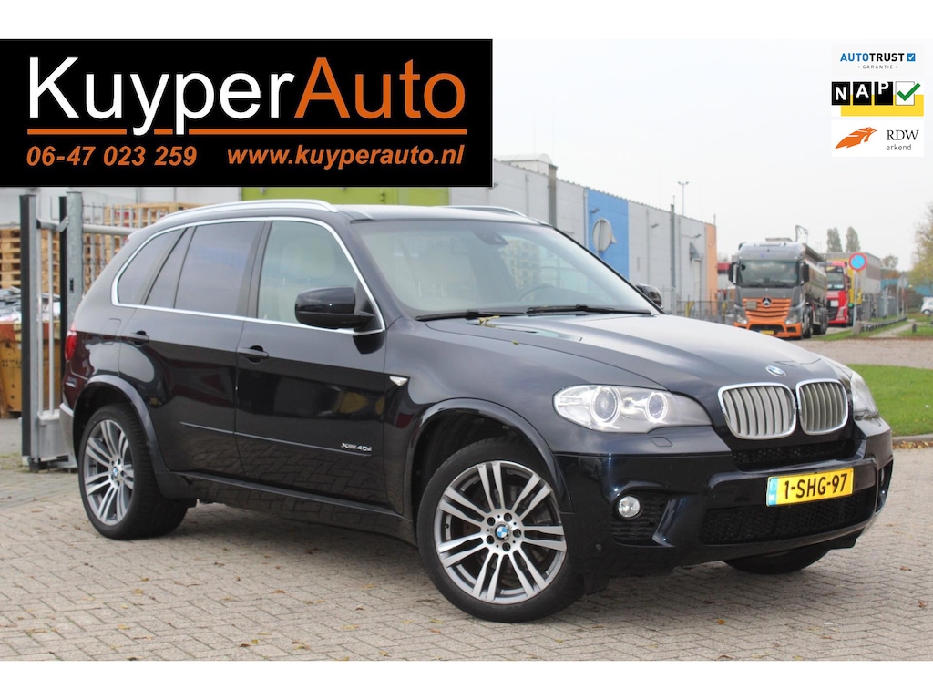 BMW X5 XDrive40d High Executive NAP AUTOMAAT RIJKLAAR PRIJS NAVI LEDER 4x4 TREKHAAK