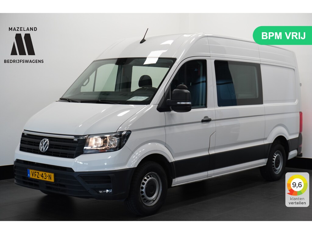Volkswagen Crafter 2.0 TDI 177PK L3H3 Dubbele Cabine EURO 6 - Airco - Navi - Cruise - € 20.950,- Excl.