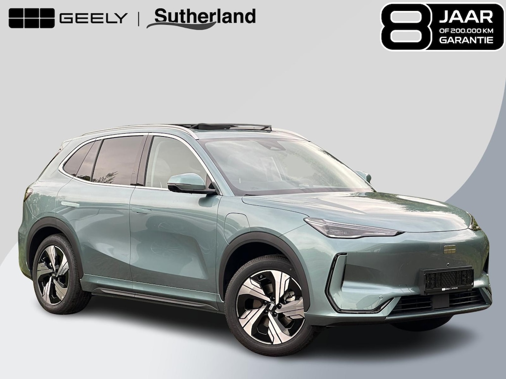 Geely E5 Max+ 68 kWh 218 PK | Panoramadak | Memoryseats | Flyme Audio | Stoelen voor & achter verwarmbaar | Warmtepomp | 360 Camera