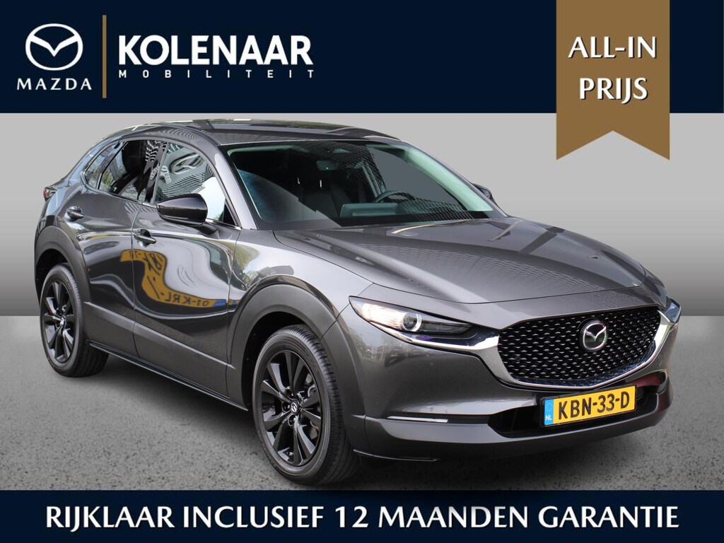 Mazda CX-30 Homura 2.5 automaat e-Sky-G 140pk /Dealeronderhouden/Navi/HUD/Keyless/Airco/CarPlay/18inch LMV Black