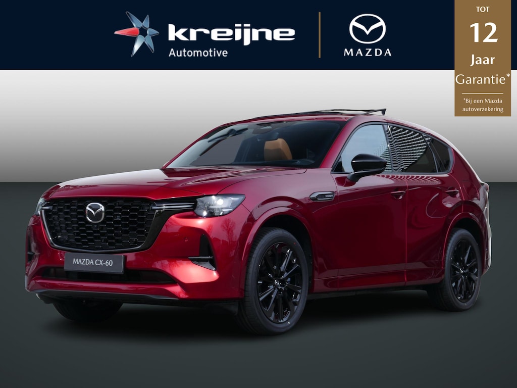 Mazda CX-60 2.5 e-SkyActiv PHEV Homura Plus | SHOWROOM | Tan Leather Pack | FULL OPTION | Voorraad | RIJKLAARPRIJS!