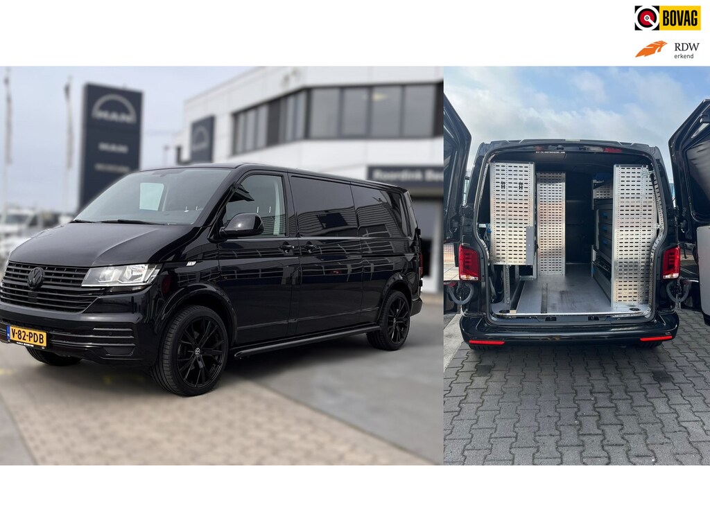Volkswagen Transporter 150 pk DSG L2, Complete Sortimo inrichting, 20"LMV, sidebars, alles in kleur, stoelverwarming, standkachel