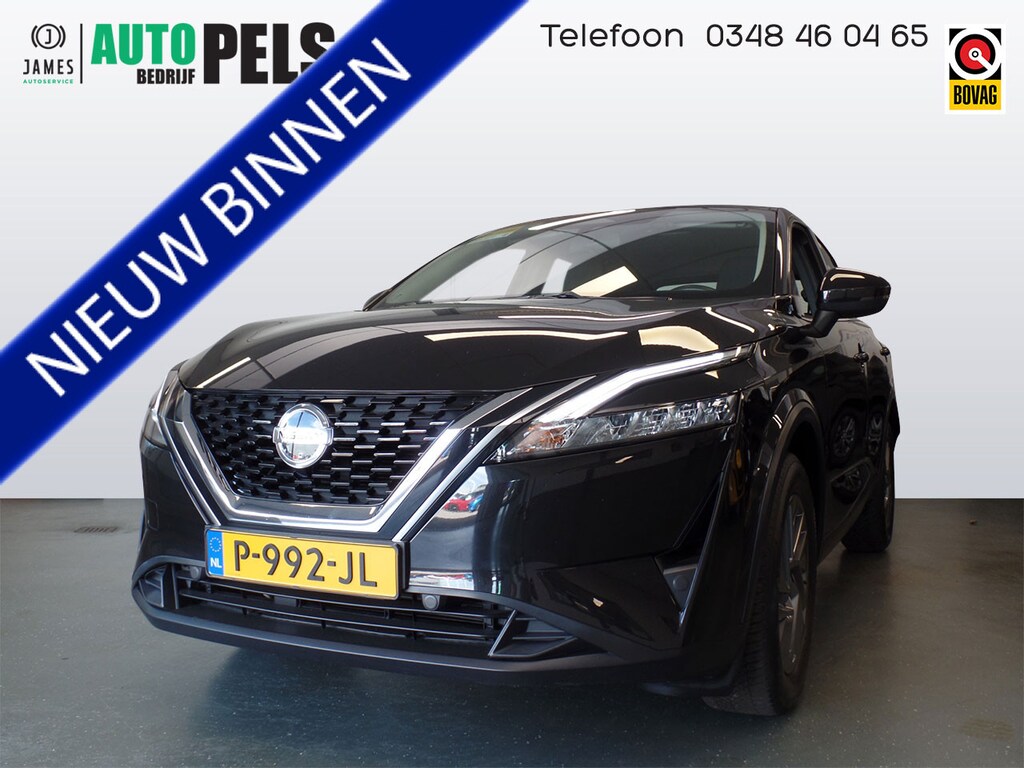 Nissan Qashqai 1.3 MHEV Business Access mild hybride, Navigatie, Achteruitrijcamera, Clima controle, Cruise controle, Apple Carplay, Elek ramen V/A, Xenon verlichting, Pdc achter, Lm velgen 17'', Trekgewicht 1400kg, Nederlandse auto!! Bovag afleverpakket 695,-