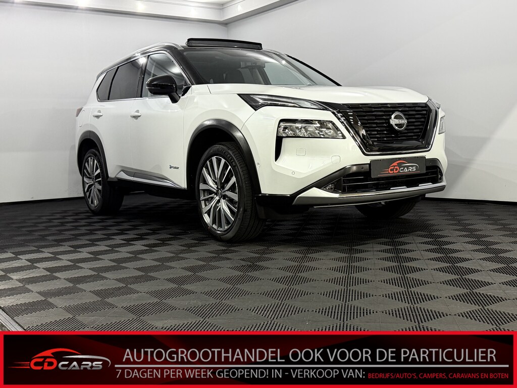 Nissan X-Trail 1.5 e-Power e-4orce Tekna Plus Panoramadak, Leder, 360 Camera, Navi, Keyless start, Memory stoelen, Head-up display, Winterpakket, Cruise control adaptief, 3 jaar garantie .