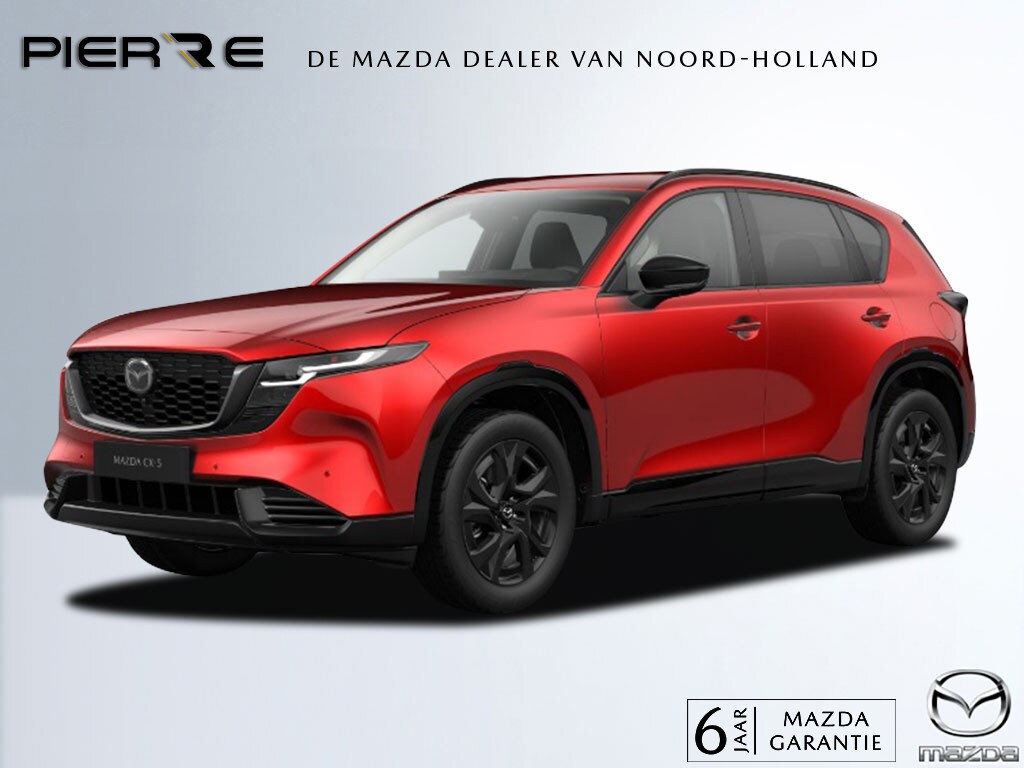 Mazda CX-5 2.5 E-SKYACTIV G 141 M HYBRID Homura | LEDER | 360 CAMERA | NAVI | 6 JAAR GARANTIE! NAVI | APPLE CARPLAY / ANDROID 15,6 INCH MAZDA CONNECT-SCHERM