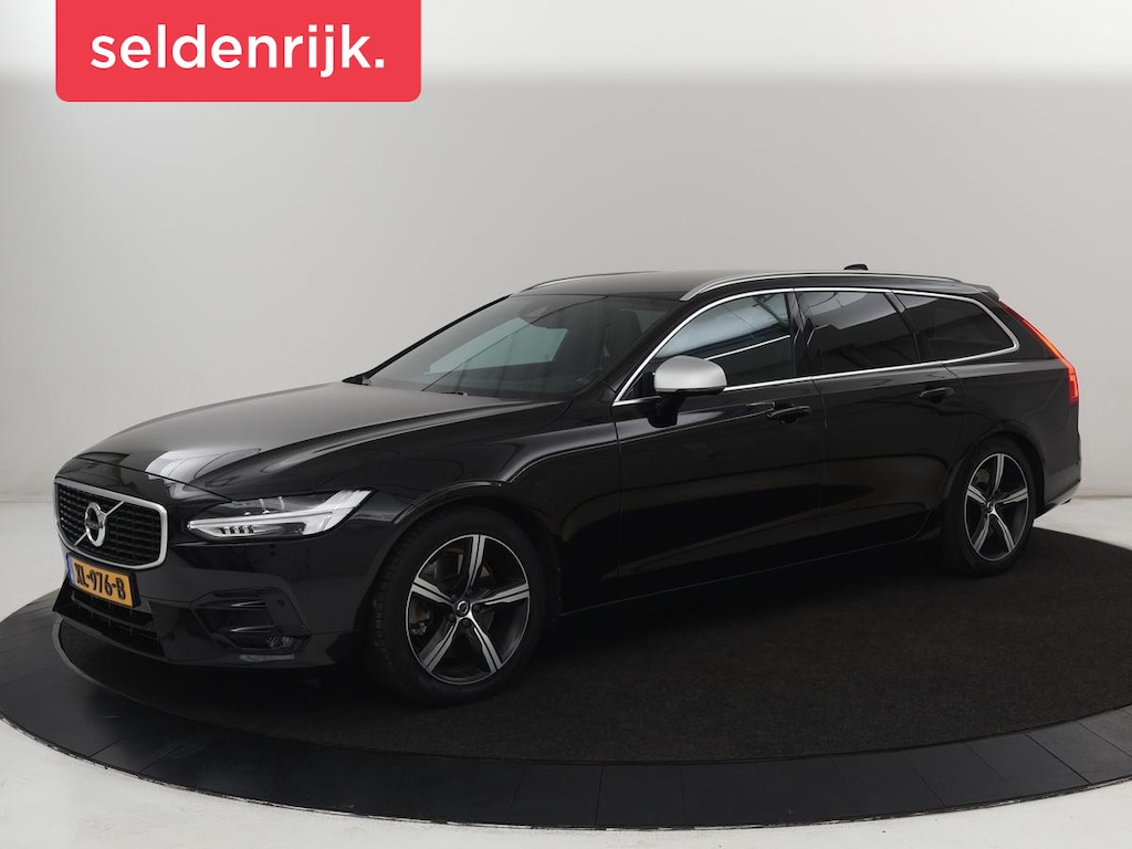 Volvo V90 2.0 T4 R-Design | Trekhaak | Leder/Alcantara | Stoelverwarming | Adaptive cruise | Camera | Carplay | Keyless | Side Assist | Navigatie | Climate control | Sportstoelen | Getint glas