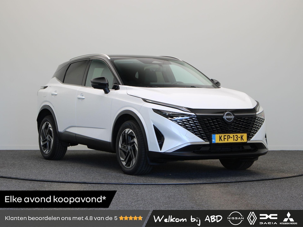 Nissan Qashqai 158pk MHEV Xtronic N-Connecta | Stoel, Stuur, Voorruitverwarming | Elektrische Achterklep | Head-Up Display | 1800kg Trekgewicht |