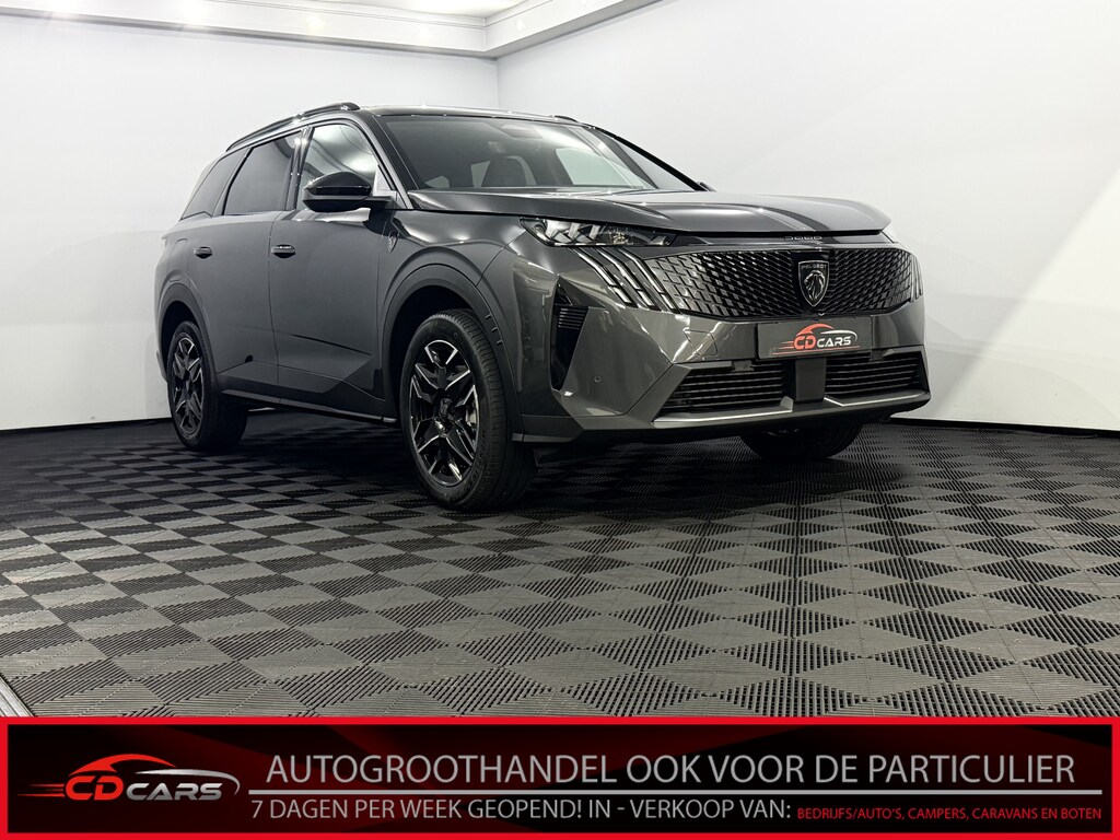 Peugeot 5008 1.2 Hybrid 145 GT 7P Camera, Half leder, Navi, Apple carplay, Winterpakket, Rijstrook correctie, Elektrische achterklep, Cruise control, 2 jaar garantie .