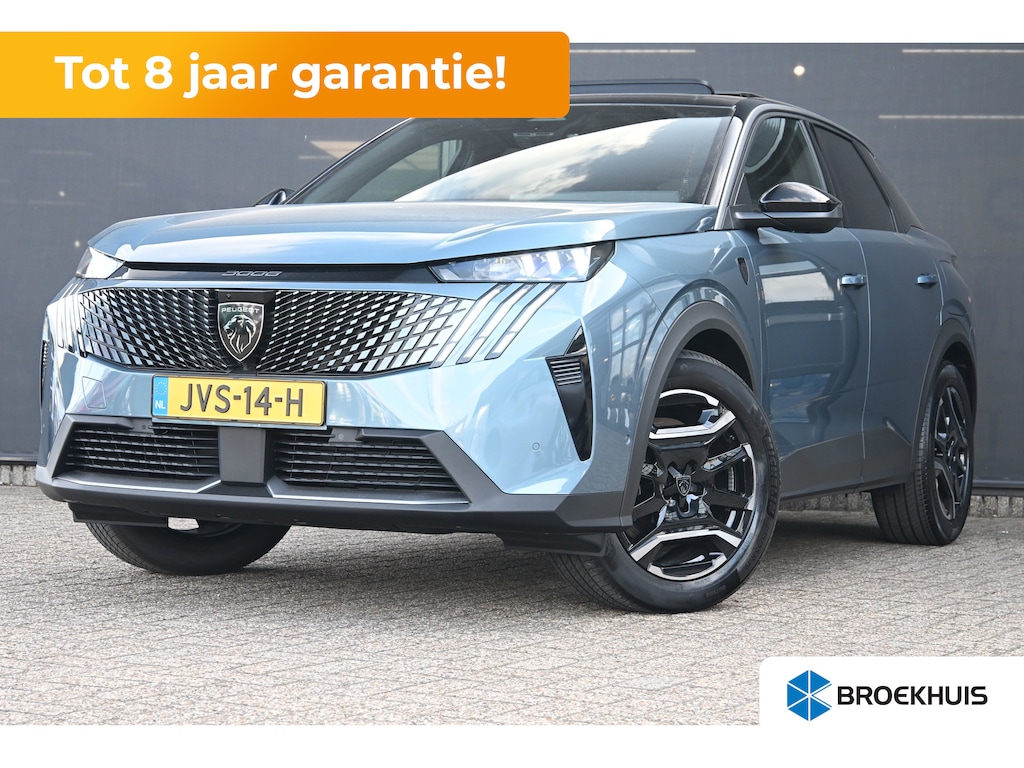 Peugeot 3008 1.6 plug-in Hybrid 195 GT Exclusive Tot 8 Jaar Garantie! | Schuif-/Kanteldak | 7,4kW Lader | Adaptive Cruise | Dodehoek-Detectie | Keyless-Entry |
