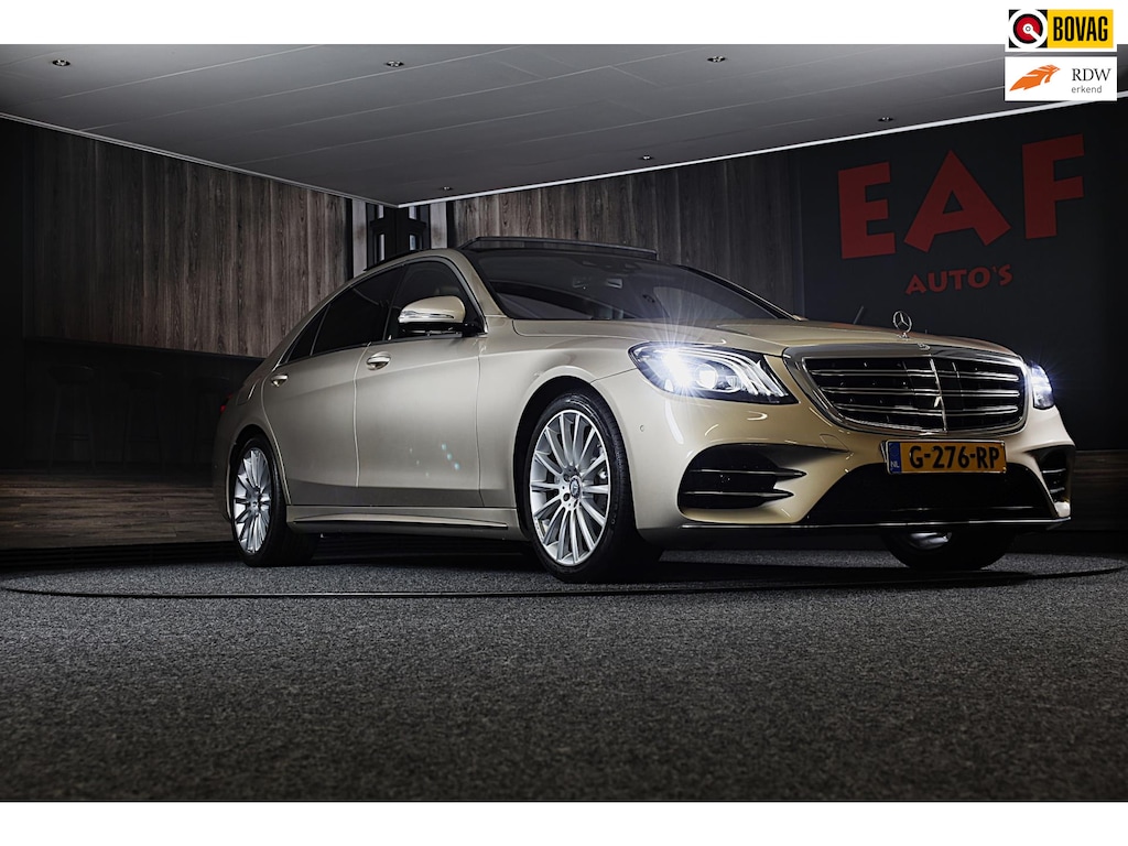 Mercedes-Benz S-klasse 500 Lang AMG Line / Acc / Lane Assist / Dode Hoek / 360 Camera / Chauffeurspakket / Schermen / Pano / Led