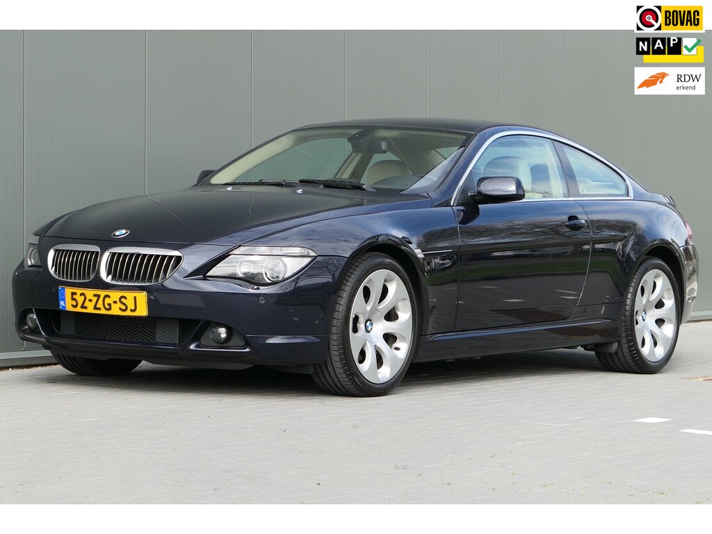 BMW 6-Serie 650i High Executive Youngtimer 367pk V8 LCI NAP Facelift HUD Navi Leder
