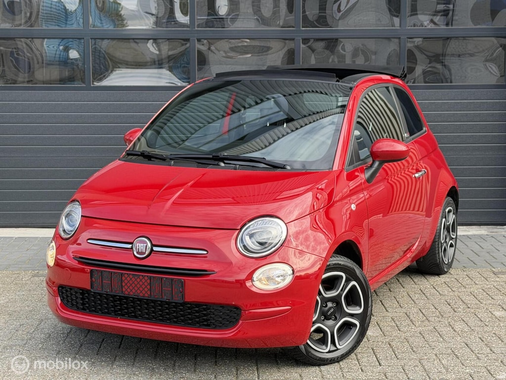 Fiat 500C 1.0 Hybrid Red | Cruise | Sensoren | Scherm | Cabrio