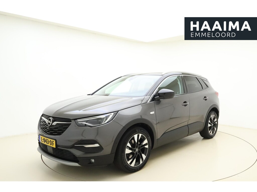 Opel Grandland X 1.2 Turbo 130pk Ultimate | Navigatie | Elektrische achterklep | Camera | Climate control | Full LED | Stoel- en stuurverwarming | Zwart dak | Dealeronderhouden