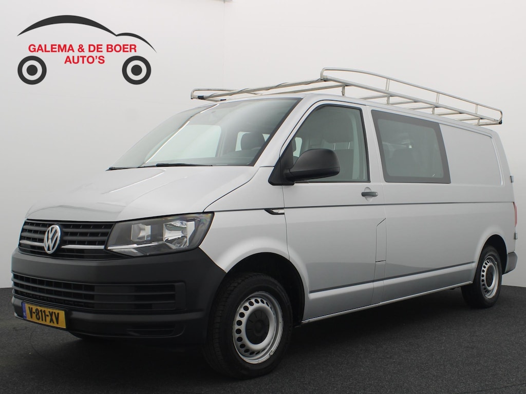 Volkswagen Transporter 2.0 TDI L2H1 DC 6 PERS / TREKHAAK / 1STE EIG / DEALER OH / LEDER / AIRCO / BLUETOOTH / CRUISE / NL-AUTO