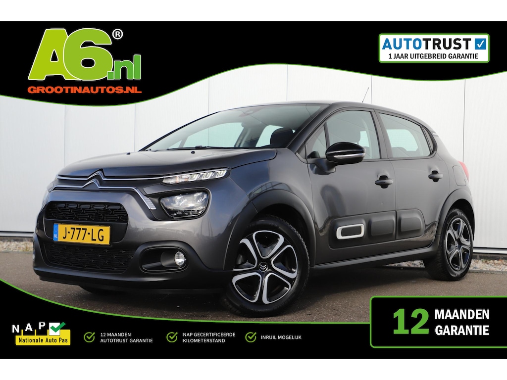 Citroën C3 1.2 PureTech Feel Navigatie Carplay Android Climate Cruise Control Rijstrooksensor Parkeersensor All-season banden!