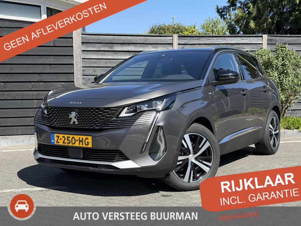 Peugeot 3008 GT 1.2 Hybrid 136PK e-DCS6 Automaat Navigatie, Rondomzichtcamera, Keyless, Parkeersensoren, Apple Carplay, Android Auto