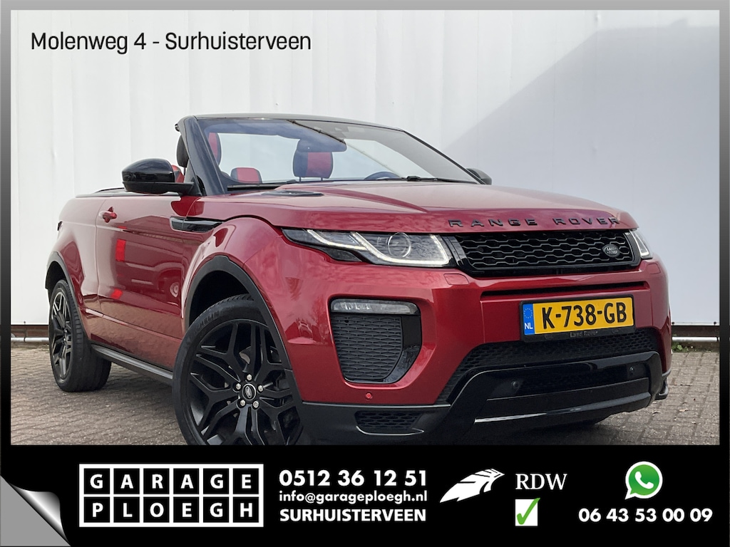 Land Rover Range Rover Evoque Convertible 2.0 Si4 HSE Dynamic Memory Trekhaak Firenze Cabriolet