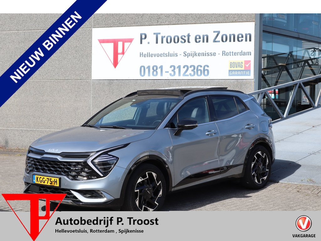 Kia Sportage 1.6 T-GDi Plug-in Hybrid AWD GT-PlusLine SOH 100% Dealeronderhouden! Panoramadak/360 Camera/Harman kardon/Afneembare trekhaak/Best. stoel met geheugen/Adaptive cruise control/Keyless/Apple carplay/Stoel en stuurverwarming/Stoelventilatie/Navigatie/Draadlo