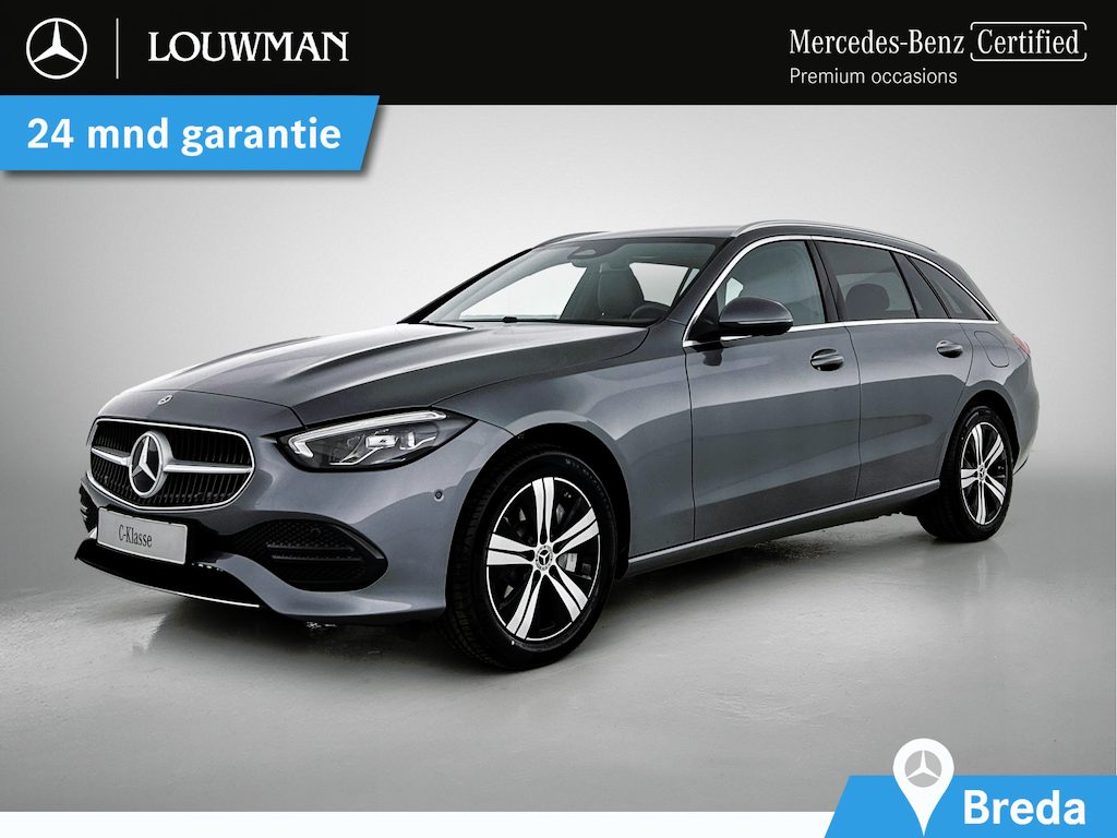 Mercedes-Benz C-klasse Estate 300 e Business Solution | Trekhaak | Warmtewerend donkergetint glas | Antidiefstalpakket GUARD 360° Plus | Inclusief 24 maanden Mercedes-Benz Certified garantie voor Europa.