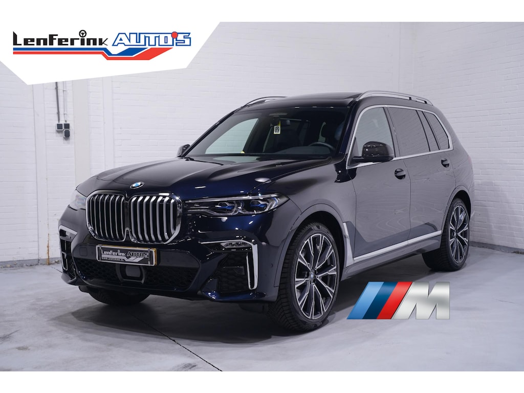 BMW X7 xDrive40i M Sport NAP M Stoelen Carbon spiegels Leder dashbord Massage Standverwarming Bowers & Wilkins Night Vision Rijklaar Trekhaak Panodak