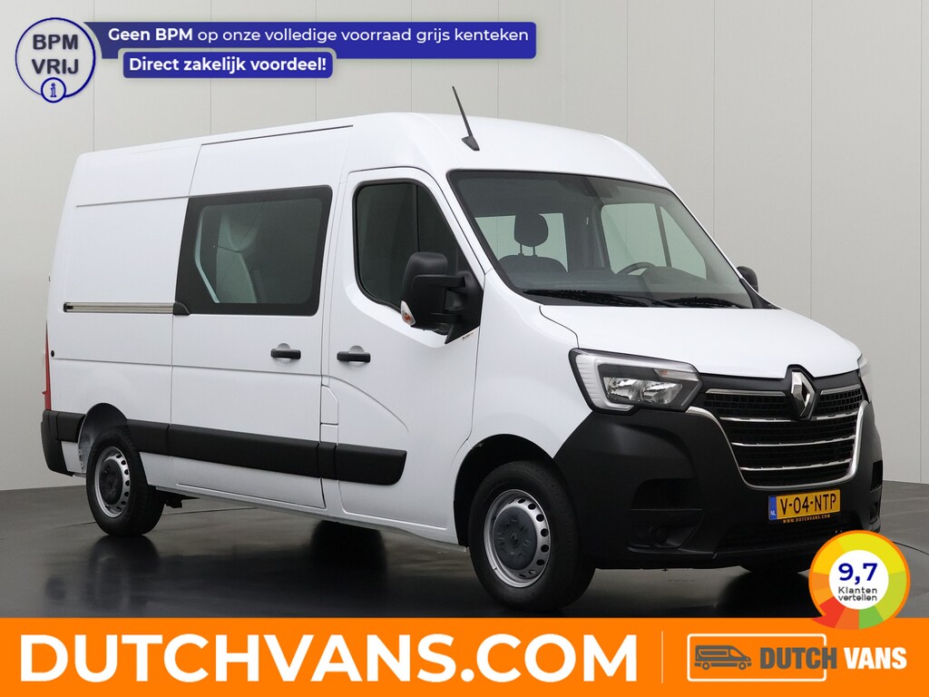 Renault Master 2.3DCi 150PK L2H2 Dubbele Cabine | 7-Persoons | Multimedia | Airco | Cruise | Betimmering