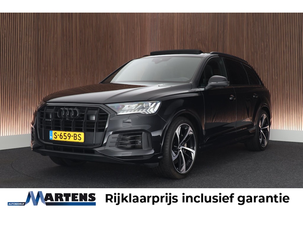 Audi Q7 55 TFSI e 381pk quattro Pro Line S Trekhaak 360Camera B&O Head-Up Keyless Virtual Cockpit Luchtvering Panoramadak 2x S-Line